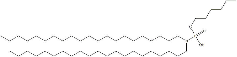 N,N-Dihenicosylamidophosphoric acid hydrogen hexyl ester Struktur