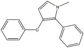 1-Methyl-2-phenyl-3-(phenyloxy)-1H-pyrrole Struktur