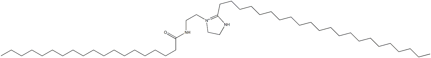 2-Docosyl-1-[2-(nonadecanoylamino)ethyl]-1-imidazoline-1-ium Struktur