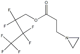 1-Aziridinepropionic acid 2,2,3,3,4,4,4-heptafluorobutyl ester Struktur