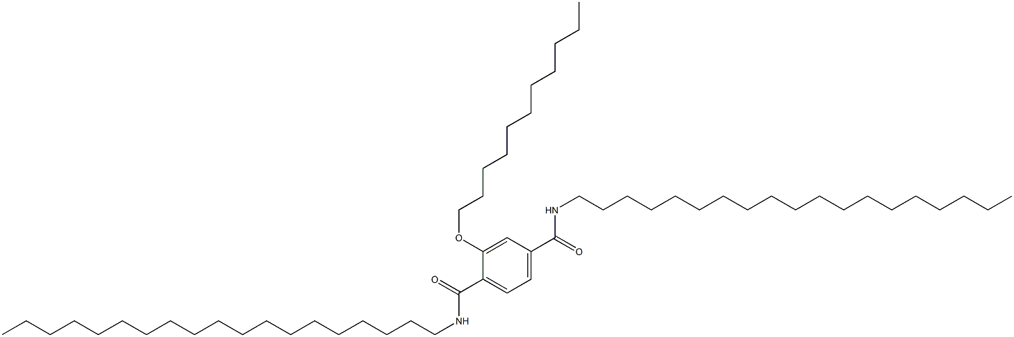 2-(Undecyloxy)-N,N'-dinonadecylterephthalamide Struktur