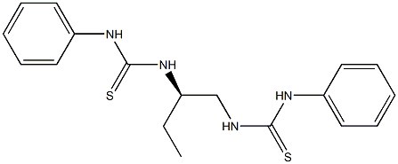 (+)-1,1'-[(R)-Butane-1,2-diyl]bis(3-phenylthiourea) Struktur