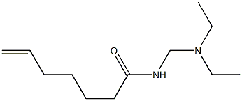 N-[(Diethylamino)methyl]-6-heptenamide Struktur