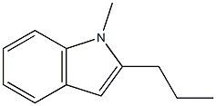 1-Methyl-2-propyl-1H-indole Struktur