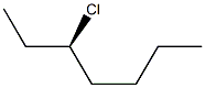 [R,(-)]-3-Chloroheptane Struktur