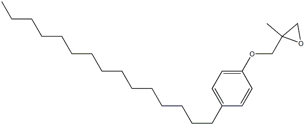 4-Pentadecylphenyl 2-methylglycidyl ether Struktur