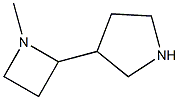 3-(1-Methylazetidin-2-yl)pyrrolidine Struktur