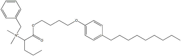 N,N-Dimethyl-N-benzyl-N-[1-[[4-(4-nonylphenyloxy)butyl]oxycarbonyl]butyl]aminium Struktur