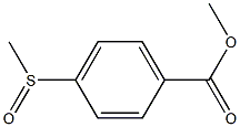 4-Methylsulfinylbenzoic acid methyl ester Struktur