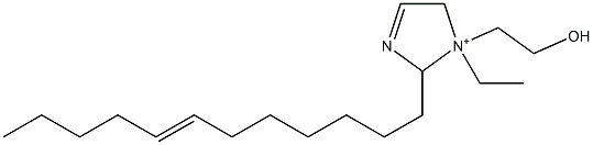 2-(7-Dodecenyl)-1-ethyl-1-(2-hydroxyethyl)-3-imidazoline-1-ium Struktur