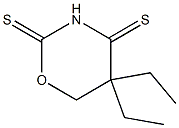 5,6-Dihydro-5,5-diethyl-2H-1,3-oxazine-2,4(3H)-dithione Struktur