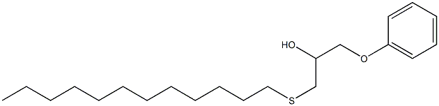 1-(Phenoxy)-3-(dodecylthio)-2-propanol Struktur