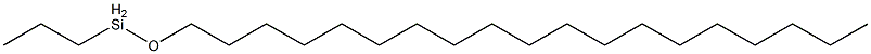 Propyl(nonadecyloxy)silane Struktur