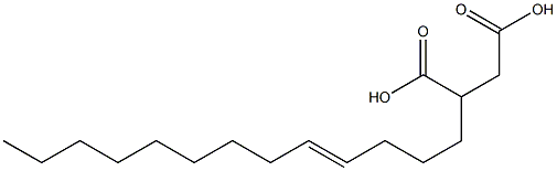 6-Pentadecene-1,2-dicarboxylic acid Struktur