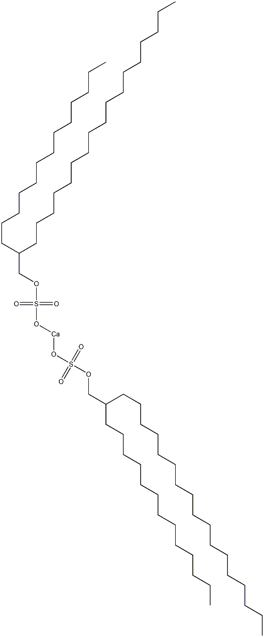 Bis(2-tridecylnonadecyloxysulfonyloxy)calcium Struktur