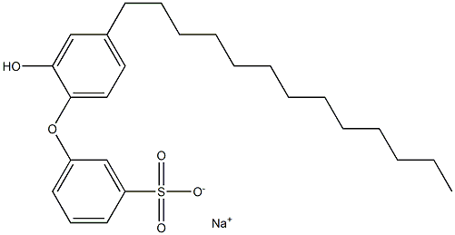 2'-Hydroxy-4'-tridecyl[oxybisbenzene]-3-sulfonic acid sodium salt Struktur