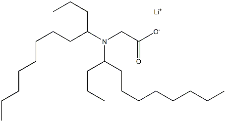 N,N-Bis(1-propylnonyl)glycine lithium salt Struktur