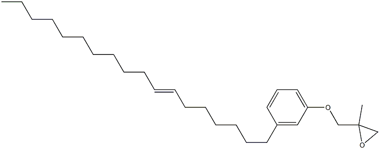 3-(7-Octadecenyl)phenyl 2-methylglycidyl ether Struktur