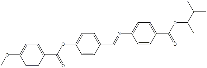 4-[4-(4-Methoxybenzoyloxy)benzylideneamino]benzoic acid (1,2-dimethylpropyl) ester Struktur