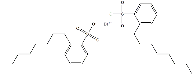 Bis(2-octylbenzenesulfonic acid)barium salt Struktur