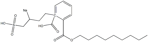 Phthalic acid 1-nonyl 2-(3-sodiosulfobutyl) ester Struktur