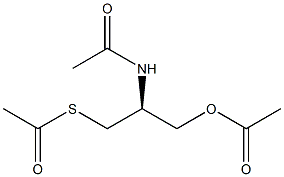 (+)-N-[(S)-2-Acetyloxy-1-(acetylthiomethyl)ethyl]acetamide Struktur