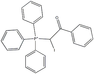 (2-Phenyl-1-iodo-2-oxoethyl)triphenylphosphonium Struktur