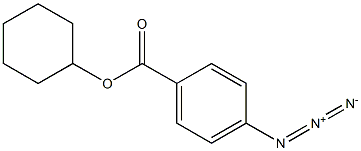 4-Azidobenzoic acid cyclohexyl ester Struktur