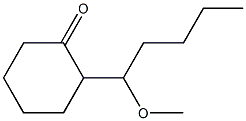 2-(1-Methoxypentyl)cyclohexanone Struktur