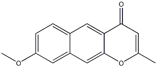 2-Methyl-8-methoxy-4H-naphtho[2,3-b]pyran-4-one Struktur