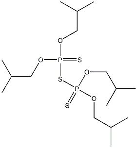 Bis(diisobutoxyphosphinothioyl) sulfide Struktur