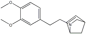 2-[2-(3,4-Dimethoxyphenyl)ethyl]-2-azanorborn-5-ene Struktur