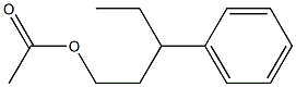 Acetic acid 3-phenylpentyl ester Struktur