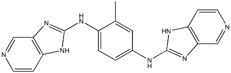 2,2'-[2-Methyl-1,4-phenylenebis(imino)]bis(1H-imidazo[4,5-c]pyridine) Struktur