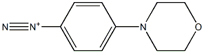 4-(4-Morpholinyl)benzenediazonium Struktur