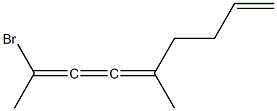 2-Bromo-5-methyl-2,3,4,8-nonatetrene Struktur