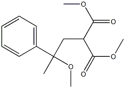 2-[2-Phenyl-2-methoxypropyl]malonic acid dimethyl ester Struktur