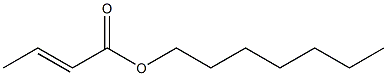 (E)-2-Butenoic acid heptyl ester Struktur