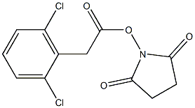 2,6-Dichlorobenzeneacetic acid succinimidyl ester Struktur