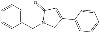 1,5-Dihydro-1-benzyl-4-phenyl-2H-pyrrol-2-one Struktur