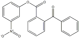 2-Benzoylbenzoic acid 3-nitrophenyl ester Struktur