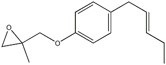 4-(2-Pentenyl)phenyl 2-methylglycidyl ether Struktur