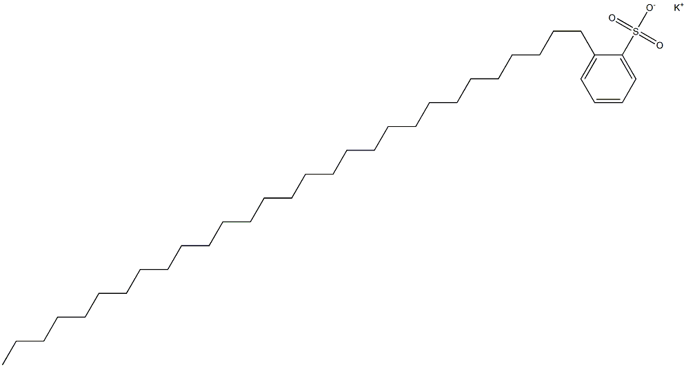 2-Nonacosylbenzenesulfonic acid potassium salt Struktur