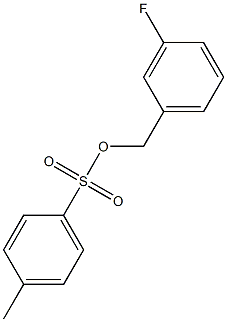 4-Methylbenzenesulfonic acid 3-fluorobenzyl ester Struktur