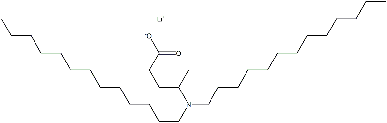 4-(Ditridecylamino)valeric acid lithium salt Struktur