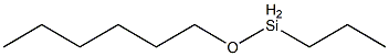 Propyl(hexyloxy)silane Struktur