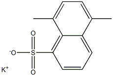 5,8-Dimethyl-1-naphthalenesulfonic acid potassium salt Struktur