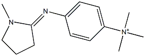 N,N,N-Trimethyl-4-[(1-methyl-2-pyrrolidinylidene)amino]benzenaminium Struktur