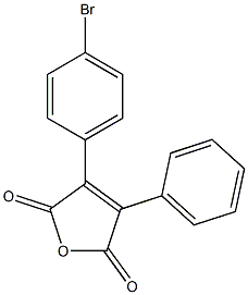 3-(4-Bromophenyl)-4-phenylfuran-2,5-dione Struktur