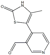 4-Methyl-5-(3-formyl-4-pyridyl)thiazol-2(3H)-one Struktur